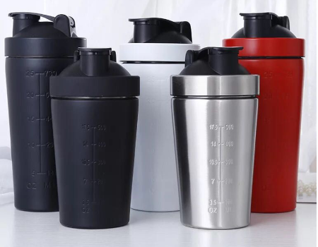 Buy Wholesale China Metal Sublimation Blank Custom Logo Gym Protein Shaker  Bottle With Mixing Ball & Blank Protein Shaker Bottle at USD 2.15