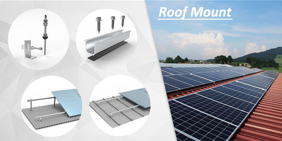 China Home Flat Roof Metal Trapezoid Bracket Solar Roof Rack System ...