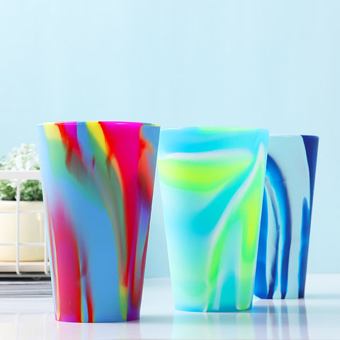 Buy Wholesale China Silicone Cup New Rainbow Mixed Color Thickened Cold  Drink Beer Mug Silicone Mugs Bathroom Tumblers & Silicone Cup Silicone Baby  Cup at USD 1.276