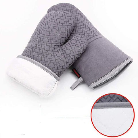 Silicone Thickening Oven Mitts Heat Resistant Gloves Non Slip Kitchen Mitts  for Cooking BBQ Grilling Oven Mitts Baking tool