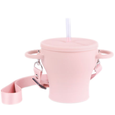 China Factory Free sample China Silicone Baby Cup with Straw Matched Color  factory and suppliers