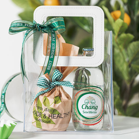 Clear Gift Bag With Handle Bridesmaid Gift Bag Transparent 