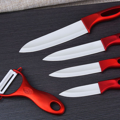 Buy Wholesale China Hot Selling On  5 Pcs Kitchen Ceramic Knife Set  With Acrylic Block Knife Holder & Ceramic Knives at USD 7.74