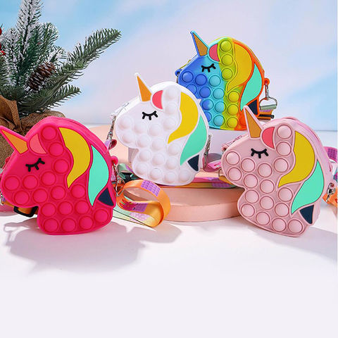 Buy China Wholesale Cute Unicorn Silicone Jelly Fidgeted Bubble Poppet Purse Large Unicorn Pop It Purse For Girls Unicorn Poppet Purse 1.48 Globalsources