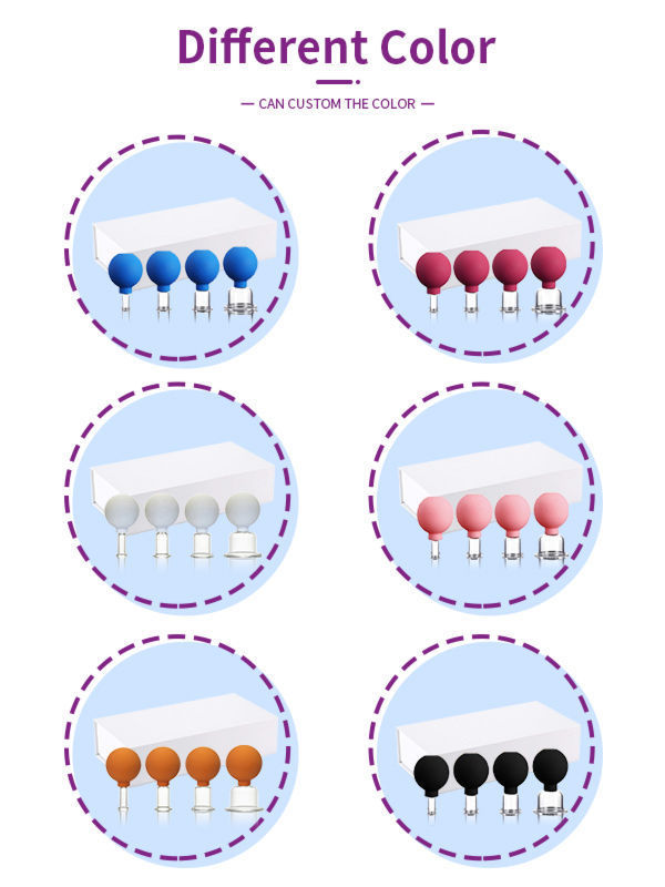 Customize OEM Face Body Cupping Therapy Set Massage Therapy Set Anti Cellulite Cup Silicone Massage supplier