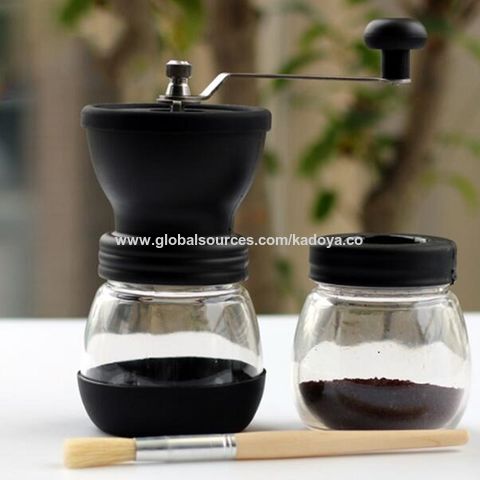 Hand Coffee Bean Grinder, Glass Hand Coffee Grinder