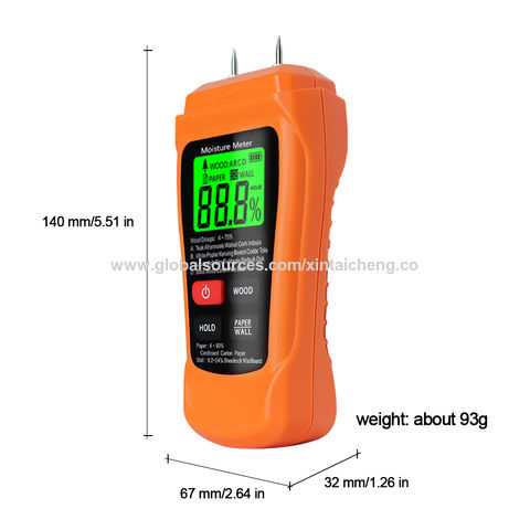 R&D MT-19 Wood Moisture Meter Digital Humidity Meters Wall Hygrometer  Timber Damp Detector Building Humidity Tester Carton