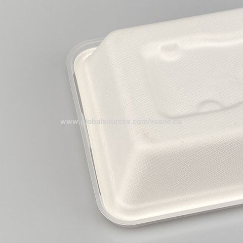 Buy Wholesale China 600ml Disposable Lunch Box Eco-friendly Food Packaging  Bagasse Food Containers Packaging Box & Lunch Box at USD 0.056