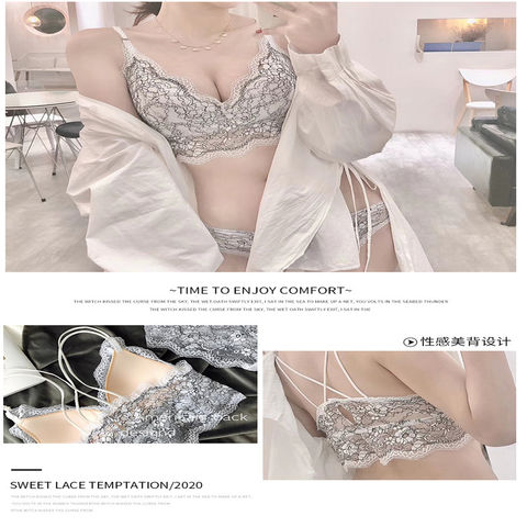 Beautiful Back Lace Gather Suspenders Underwear Set Two Pieces Of  Comfortable Breathable Soft Delica - China Wholesale Underwire Bras $4.8  from Xiamen Uway Houseware Co.,Ltd