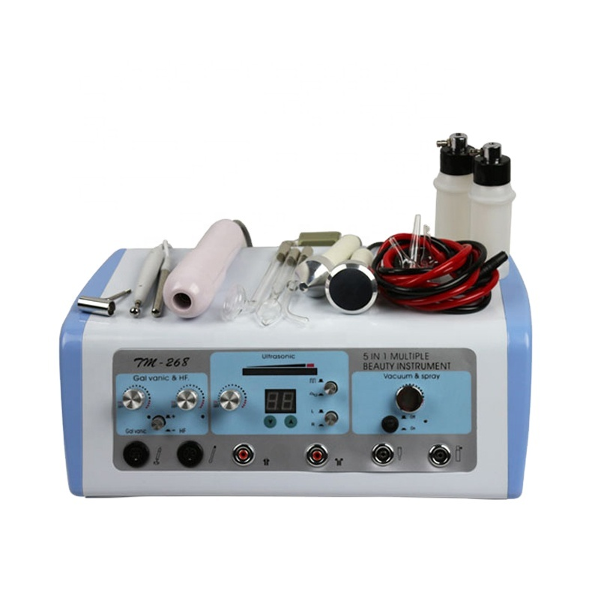 Multifunction 5 in 1 skin lifting galvanic ultrasonic high frequency