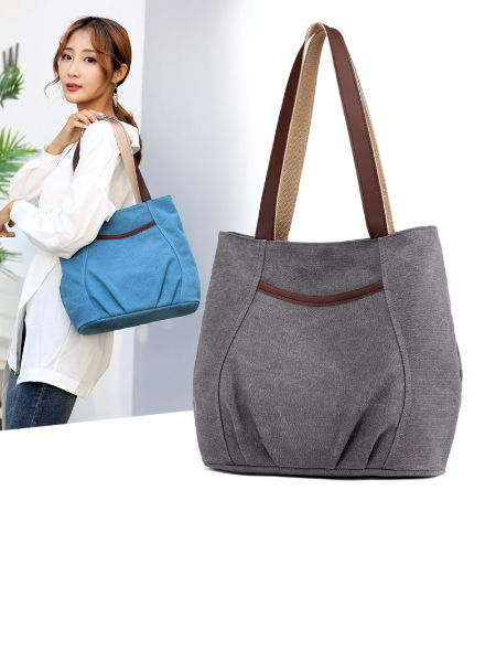 Large Canvas Tote Bag with Zipper & Pockets | Canvas Beach Bag | Travel  Tote Bag | Weekender bags for Women | Beach Tote Bags for Women | Carry on