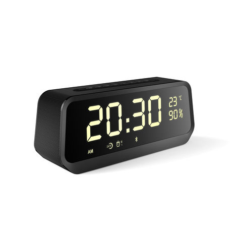 China High quality hot selling smart led wireless speaker clock display ...