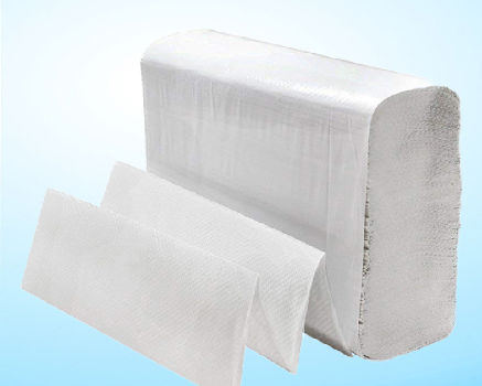 White 1 ply Z Fold C Fold Paper Hand Towels Multi Fold Tissue Case of 5000 Napki 