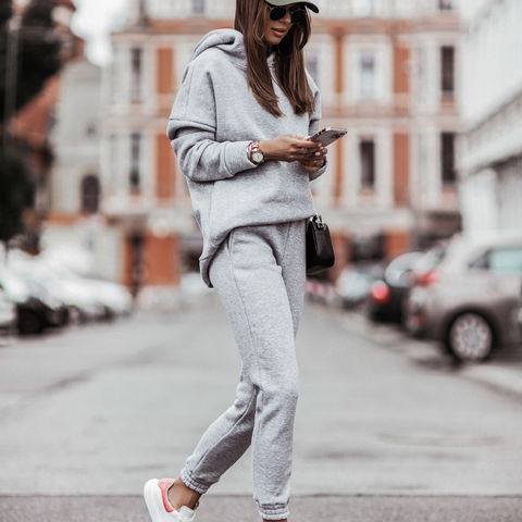 STYLISH GREY TRACK SUITS FOR WOMEN –