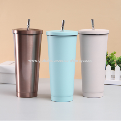 Buy Wholesale China 304 Stainless Steel Thermos Straw Tumbler Fit Car Gift Coffee  Cup Customized Outdoor Coffee Mug & Stainless Steel Travel Mug Tumbler at  USD 3.45