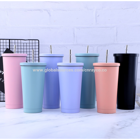 Buy Wholesale China 304 Stainless Steel Thermos Straw Tumbler Fit