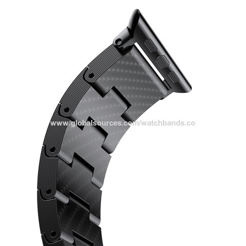 Mens Black Titanium with Blue Carbon Fiber Inlay Bracelet, Color: Black -  JCPenney