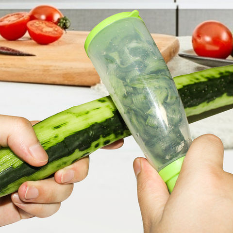 Buy Wholesale China Plastic Comfortable Handle Vegetable Fruit  Multifunctional Peeler With Transparent Storage & Vegetable & Fruit Peelers  at USD 0.69