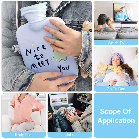 Protable Rechargeable Explosion Proof Hot Water Bottle Cute Cartoon  Electric Winter Body Hand Foot Warmer Pain Relief Heat Warming Bag - No  Water