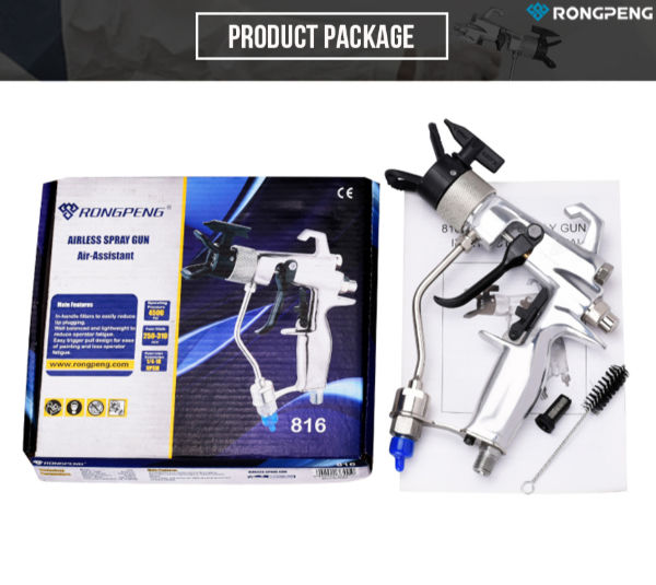 Buy Wholesale China Airless Spray Gun Rongpeng 816 High Quality 4500pis  High Pressure Air Paint Sprayer With 517 Tip Nozzle & Airless Spray Gun at  USD 57