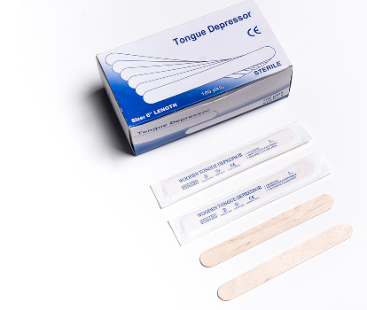 Disposable Medical Wooden Tongue Depressor, Sterile or Non-Sterile