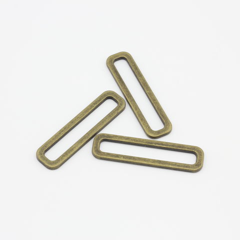 Buy Wholesale China 40mm Metal Rectangle Rings Webbing Buckles For