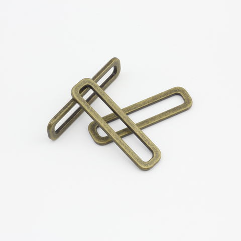 Buy Wholesale China 40mm Metal Rectangle Rings Webbing Buckles For