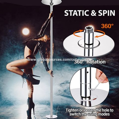 Compre 9 'fitness Stripper Dance Pole Kit 45mm Spinning Pole Dancing Pole  Exercício Home Gym Equipment e Spinning Dança Pólo de China por grosso por  41.5 USD