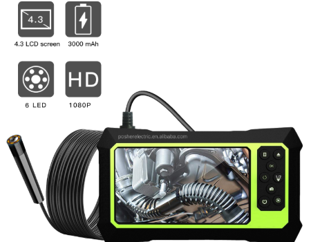 China 1080P 4.3inch LCD Screen 8Led Wireless Borescope Handheld P40 ...