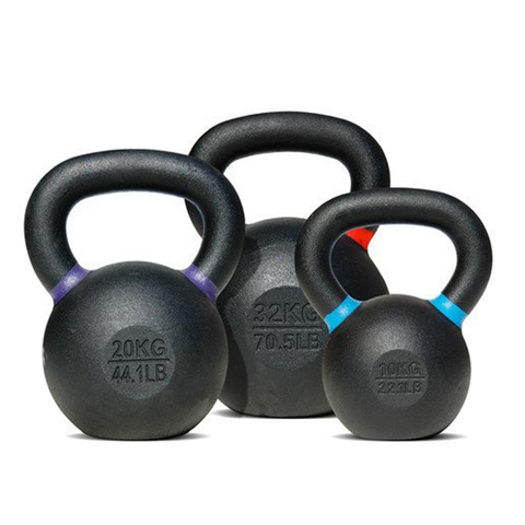 Kettlebell Black 6kg Cement-filled Dumbbell Round Weightlifting