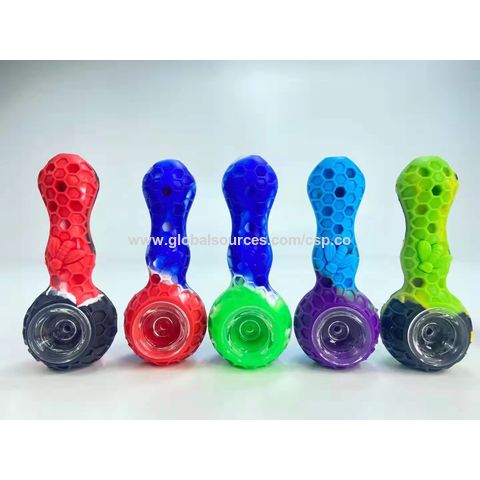 Buy Wholesale China Silicone Pipe Glass Smoking Pipe Tobacco Pipes