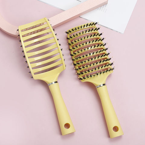 Hair Brush, Curved Vented Brush Faster Blow Drying, Professional Curved  Vent Styling Hair Brushes,Paddle Detangling Brush - AliExpress