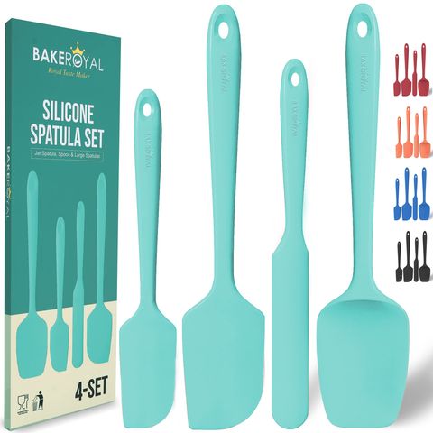 Buy Wholesale China Silicone Spatula Set - 4-piece Rubber Spatulas