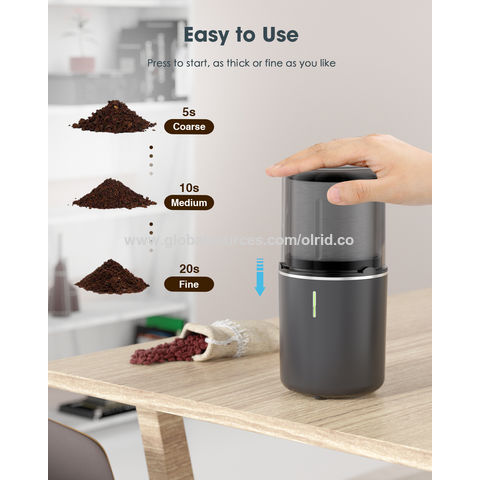 Easy Clean Detachable Home Electric Coffee Grinder Removable Cup
