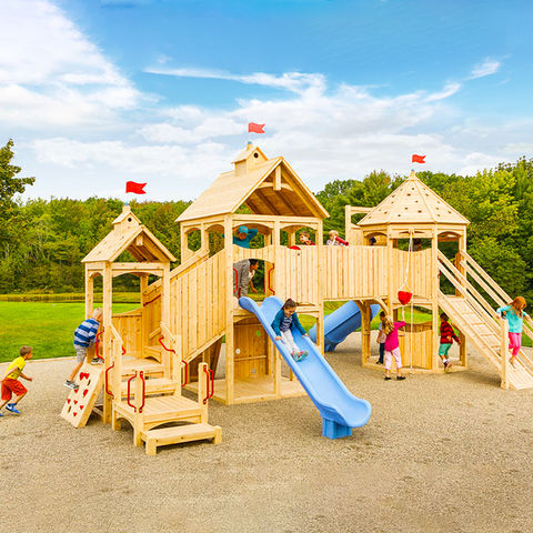 Buy Standard Quality China Wholesale Wooden Outdoor Playground
