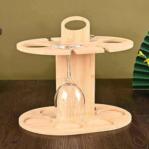 Buy Wholesale China Bamboo Wine Glass Holder,goblet Holder,wine Bottle  Holders,goblet Upside Down Storage Rack & Wine Glass Rack at USD 3.5