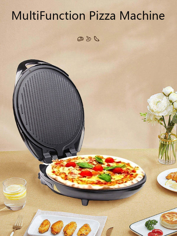 Multifunctional Large Capacity Home Automatic Black Electric Pizza