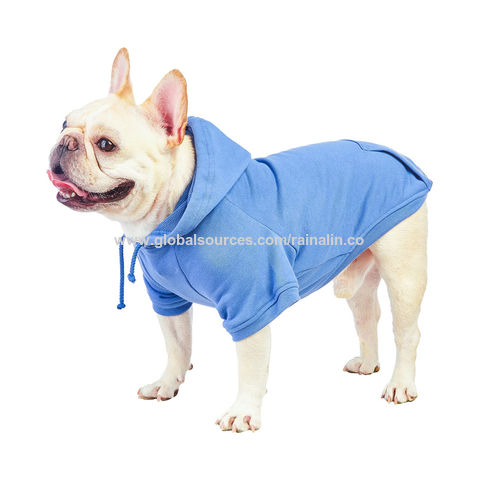 French Bulldog Hoodie Dog Clothes Warm Sport Cozy Patterned Pet