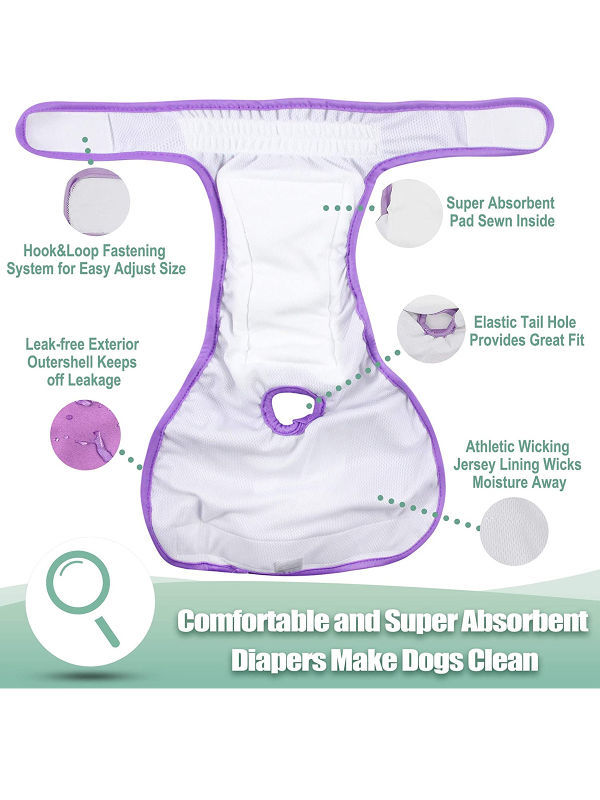 China New Design Dog Belly Wrap Dogs Diapers Breathable Female Girl Pet