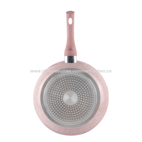 Buy Wholesale China Forged Frying Pan Cookware With Non-stick Coating And  Soft Touch Handles Rose Pink & Marble Cookware at USD 25.66