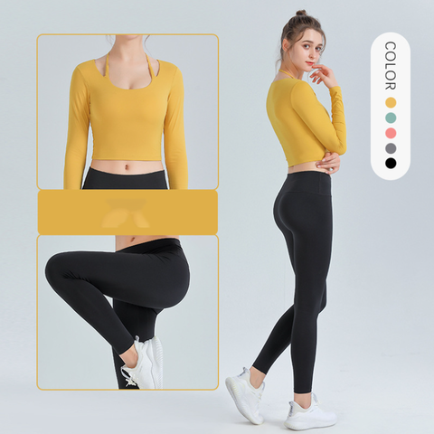 2024 Color sólido sin costuras apoyo 5 piezas moda ropa activa Ropa  deportiva de alta elástico para mujer - China Yoga Set y ropa de fitness  precio