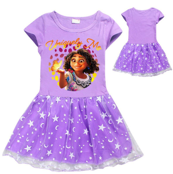 Yihaojia Girls Dress Girl Dresses Short Sleeve Toddler Baby Kids Child Heart Print Skirt Princess Casual Clothing Outfits 