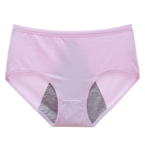 Women High Waist Breathable Bonded Physiological Briefs Plus Size Leak Proof  Menstrual Period Panties - China Panty and Underwear price