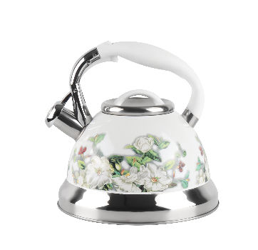 Whistling kettle 3l large capacity color change flowers stylish