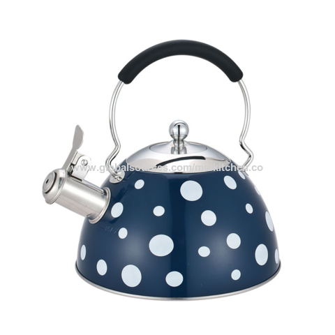 Whistling kettle 3l large capacity color change flowers stylish