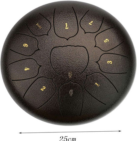 Ethereal Drum Stand With 1 Pair Mallets - Wooden Folding Portable Bracket For 10 Inch Steel Tongue Drum And Handpan