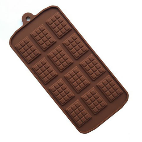 1pc 15-cavity Brown Chocolate Square Silicone Mold, Diy Candy Chocolate Ice  Cube Jelly Truffle Mold, Cake Decor Baking Tool