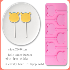 Buy Wholesale China Cute Flower Round Silicone Lollipop Molds