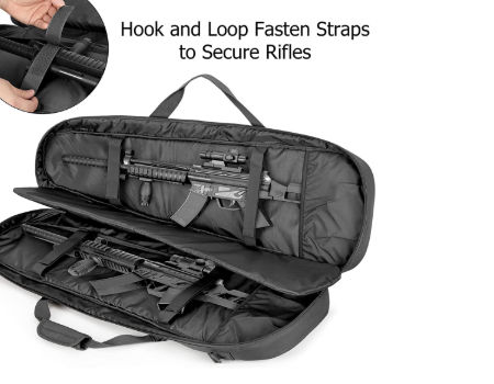 ACEXIER Double Sac de Fusil rembourré Carabine verrouillable Long Rifle Bag  Sac à Dos Sac à Dos Sac d'Arme à feu pour Chasse Champ de tir Transport  d'Armes à feu avec système
