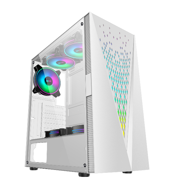 SAMA hot selling ARGB game case with tempered glass computer case supplier